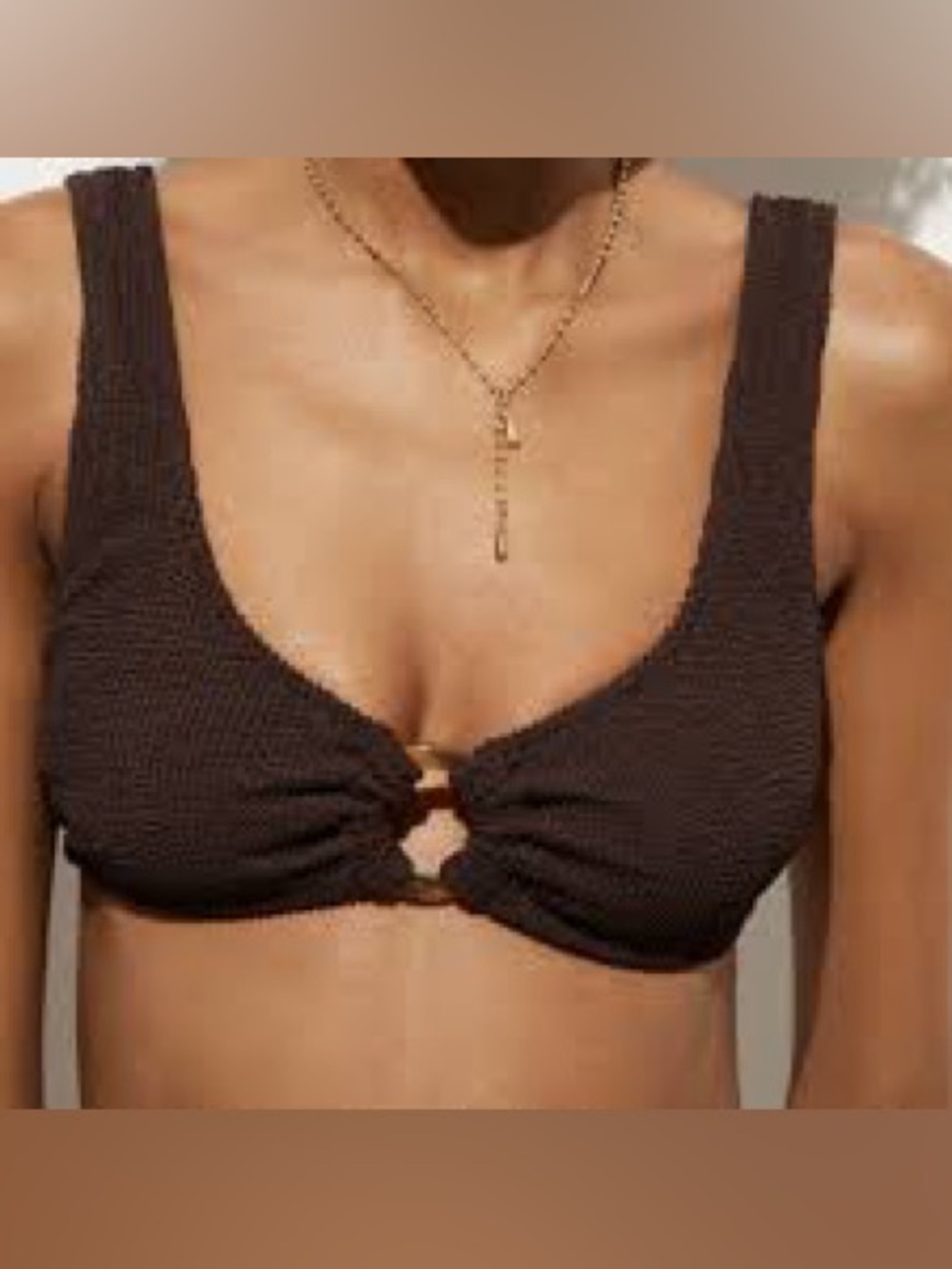 J Crew Brown Scrunchie Bikini Set - Picture 2 of 6